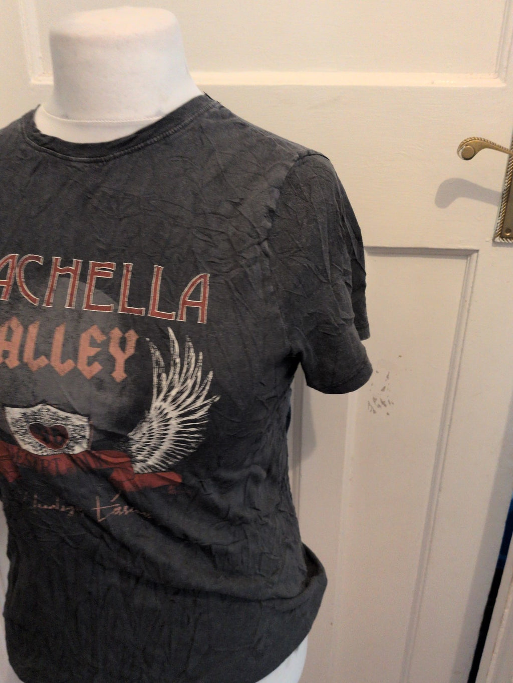 New Look 12 Grey Short Sleeve Print Short Sleeve Ladies T-shirt