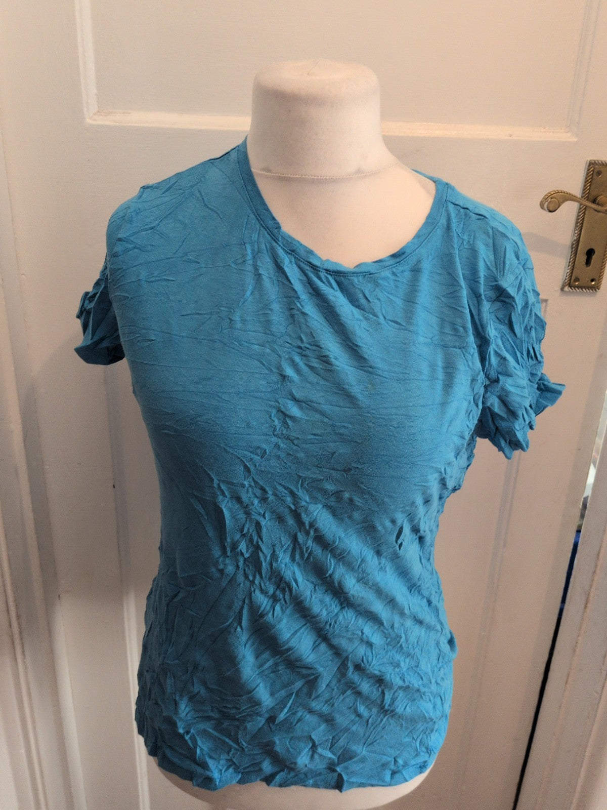 Primark Large Blue Stretch Crew T-shirt