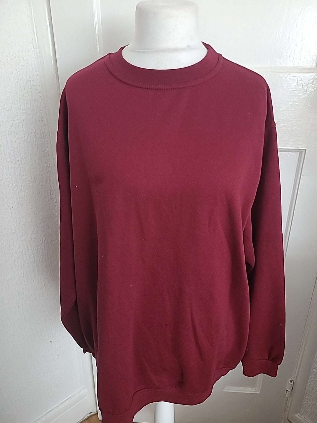 Mens Uneek Size 3XL Purple Long Sleeved Sweatshirt Jumper