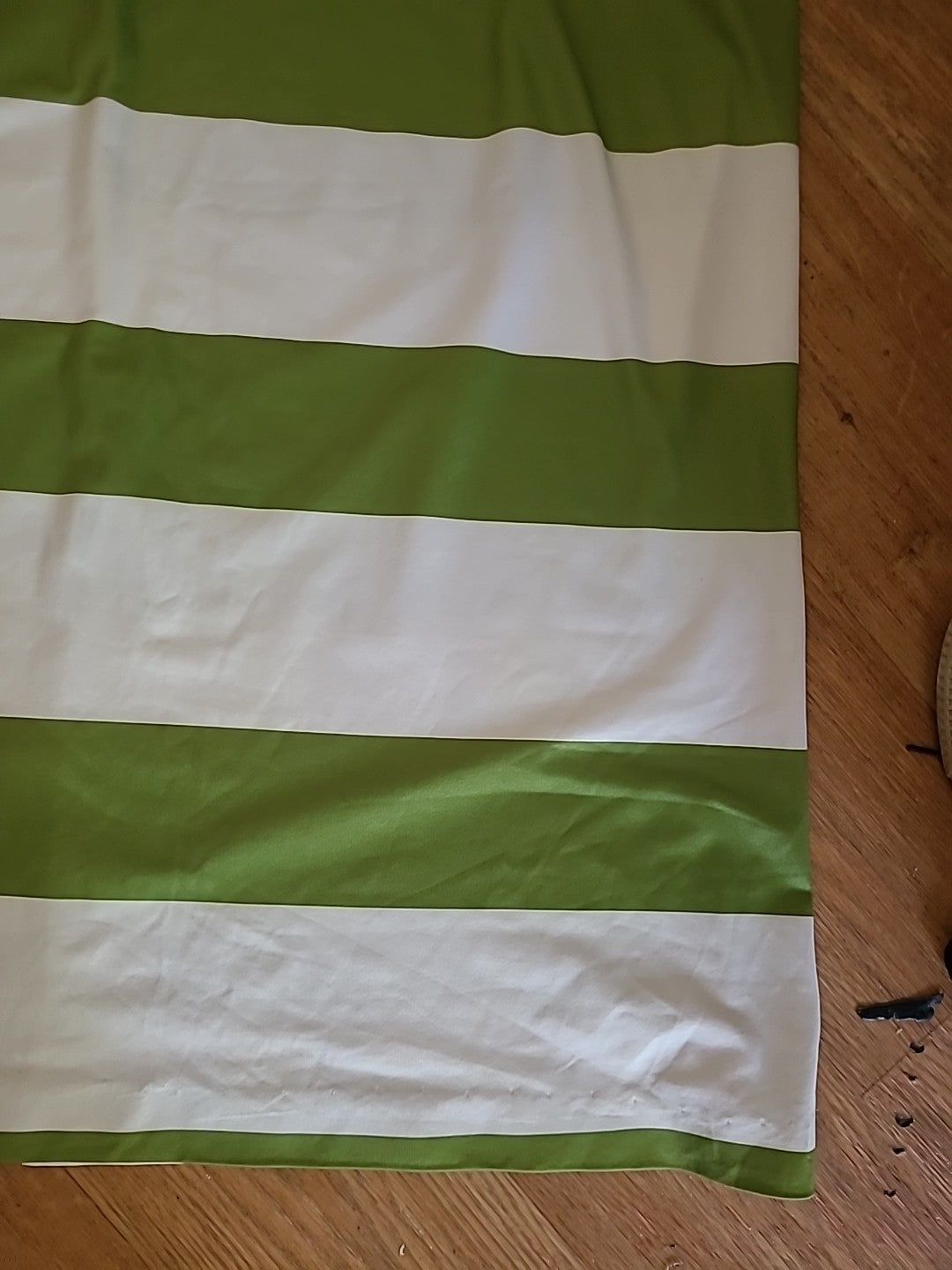 Ladies Size 4xl (22) Green/ White Striped Skirt