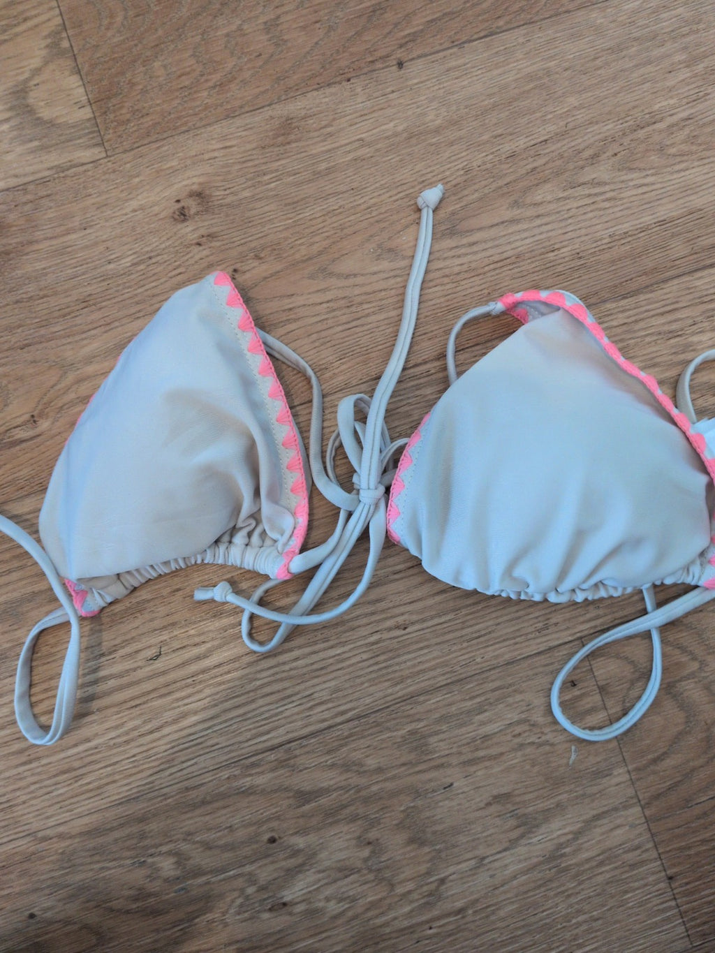 Primark Medium Grey And Pink Padded Bikini Bra