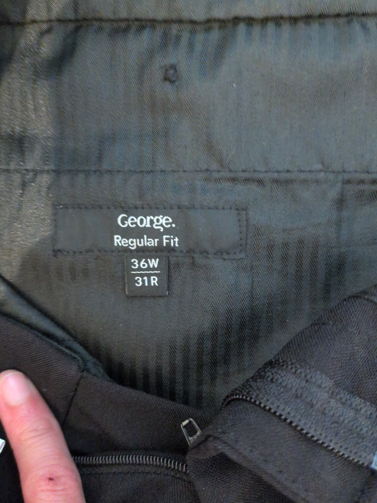 36/31 Black George Smart Trousers Immaculate
