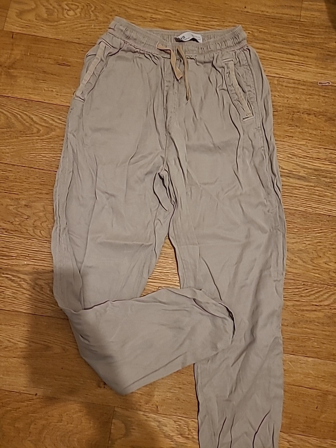 Mens Denim&Co Size 2XS Beige Elasticated Trousers