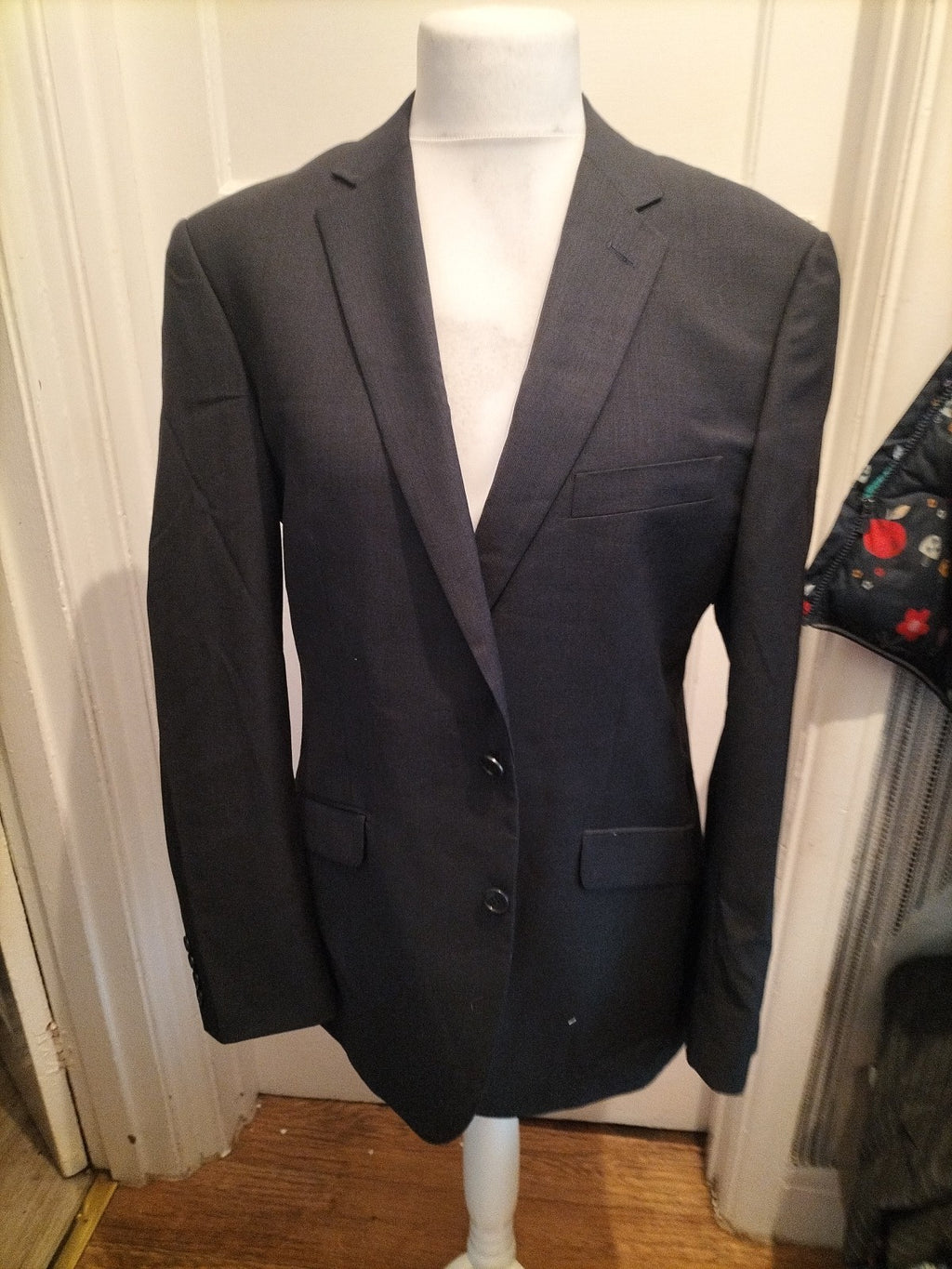 Mens Marks And Spencer Tailoring Size 42M Blue Padded Lined Blazer