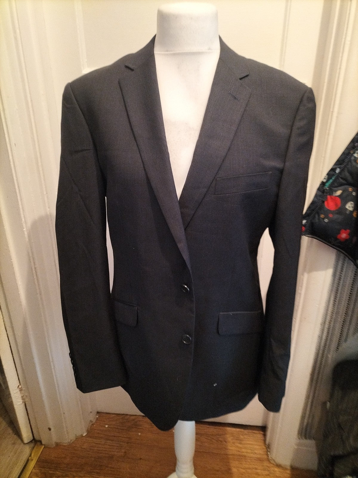 Mens Marks And Spencer Tailoring Size 42M Blue Padded Lined Blazer
