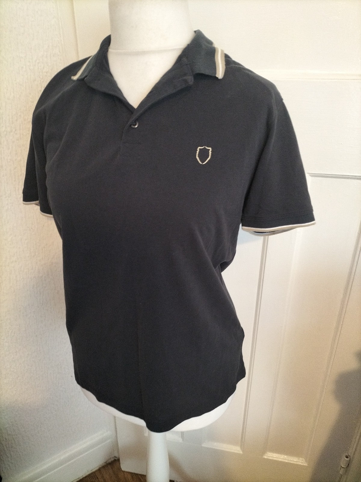 Mens 883 Police Medium Black Polo