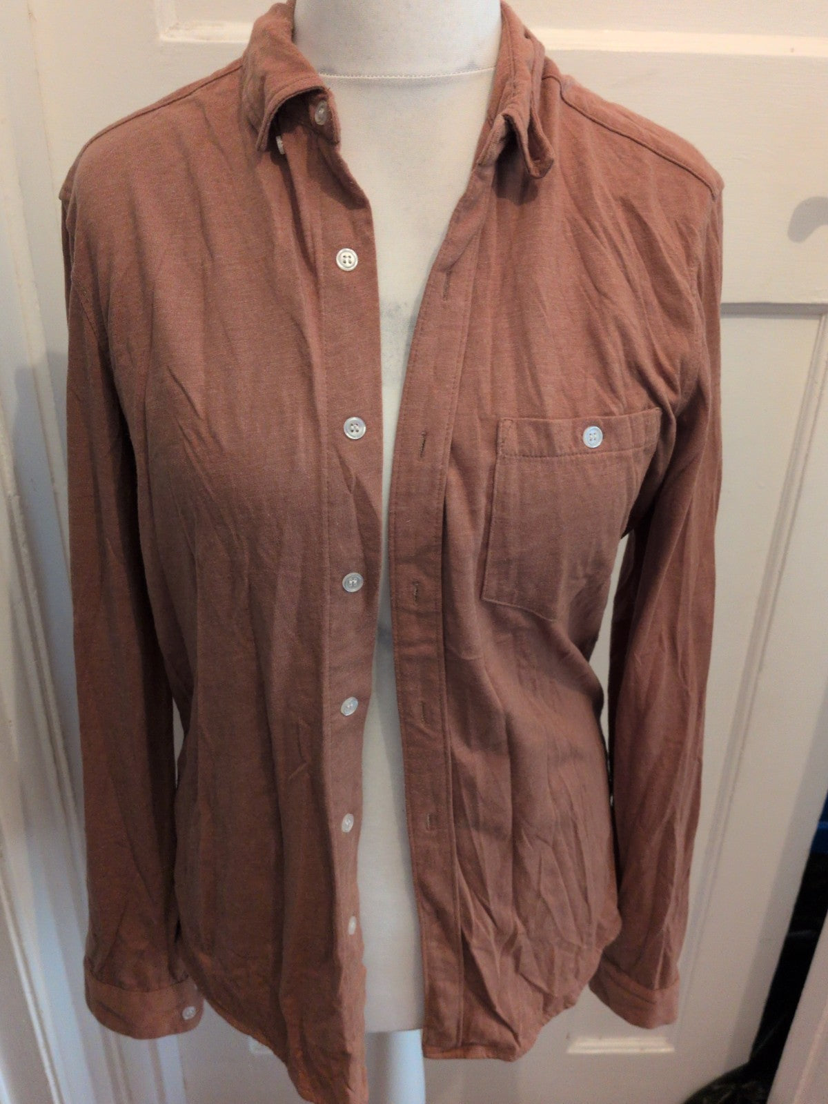 ASOS Medium Brown Long Sleeve Shirt