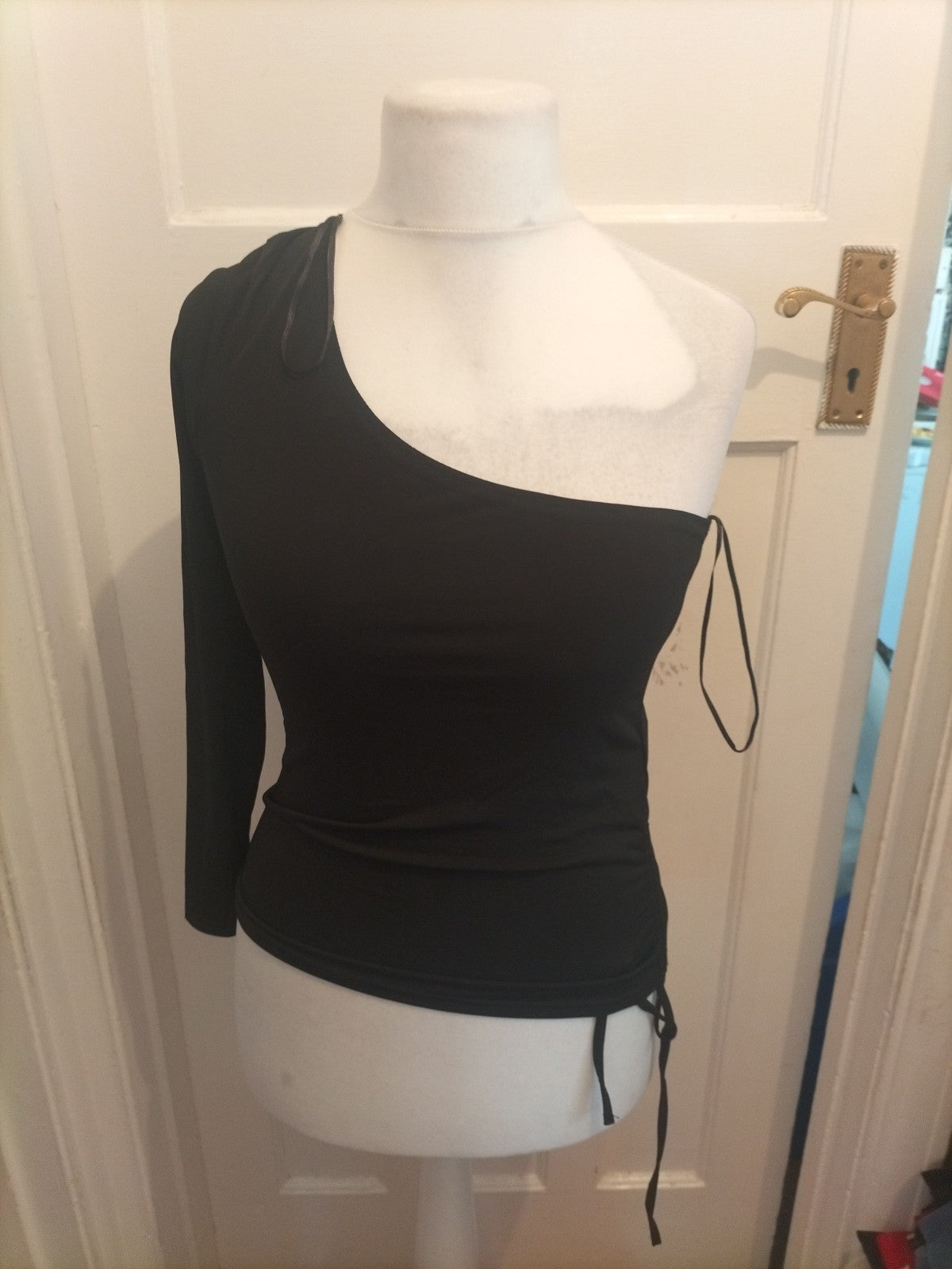 Brand New Ladies New Look 14 Black Off The Shoulder Blouse