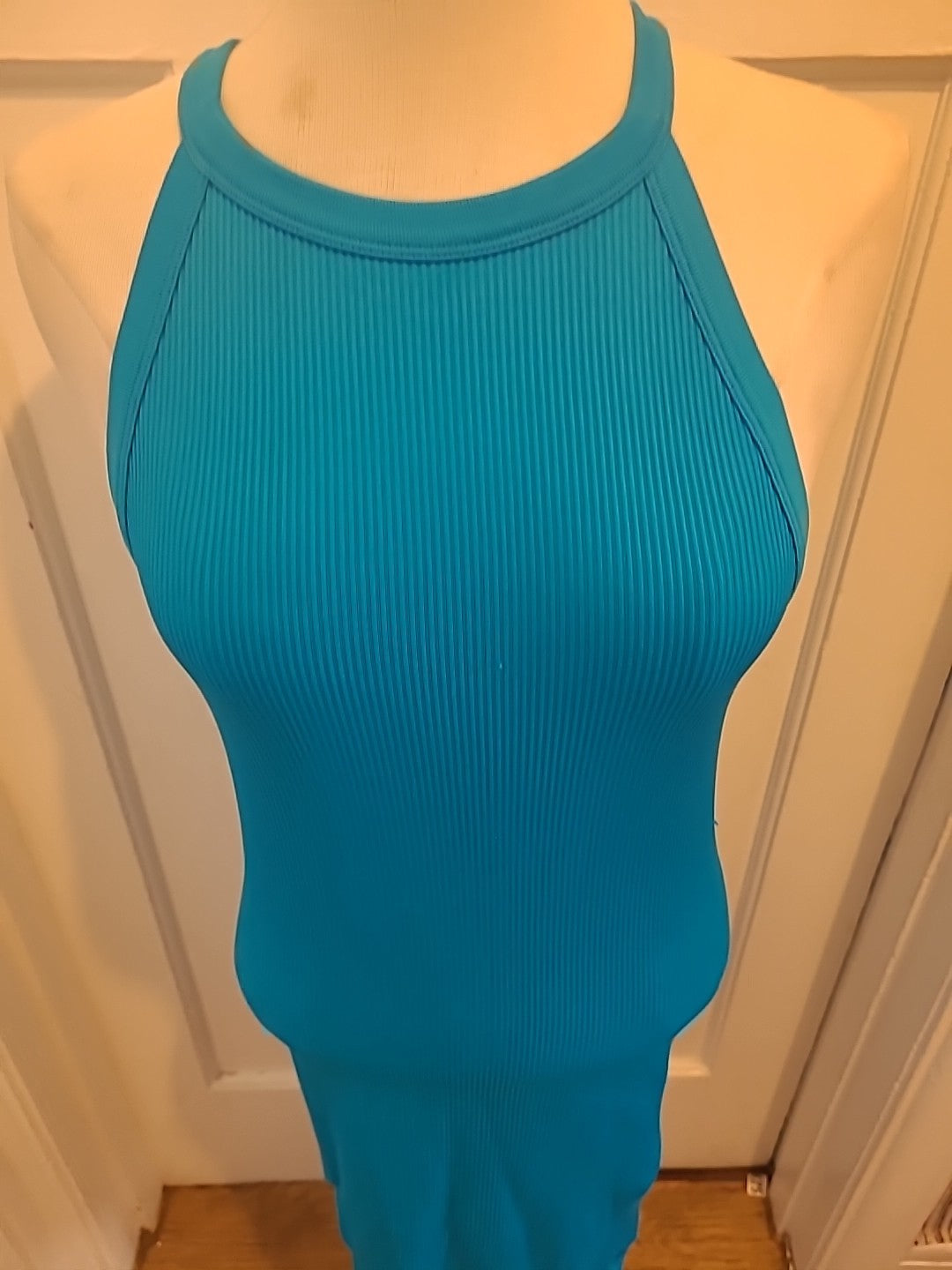 Ladies Primark Size 12-14 Blue Sleeveless Dress