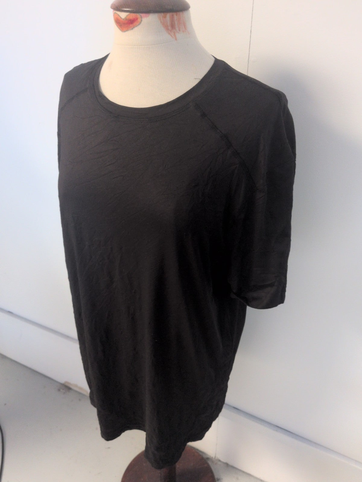 Ladies Tu Active Size Large Black Short Sleeve T-shirt