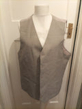 Mwns F&F Tailoring Size 48R Grey Lined Waistcoat