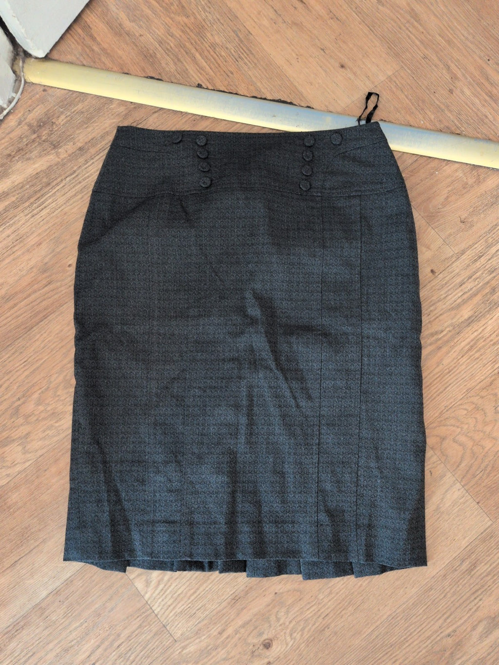 Next 10 Grey Lined Knee-Midi Skirt Smart