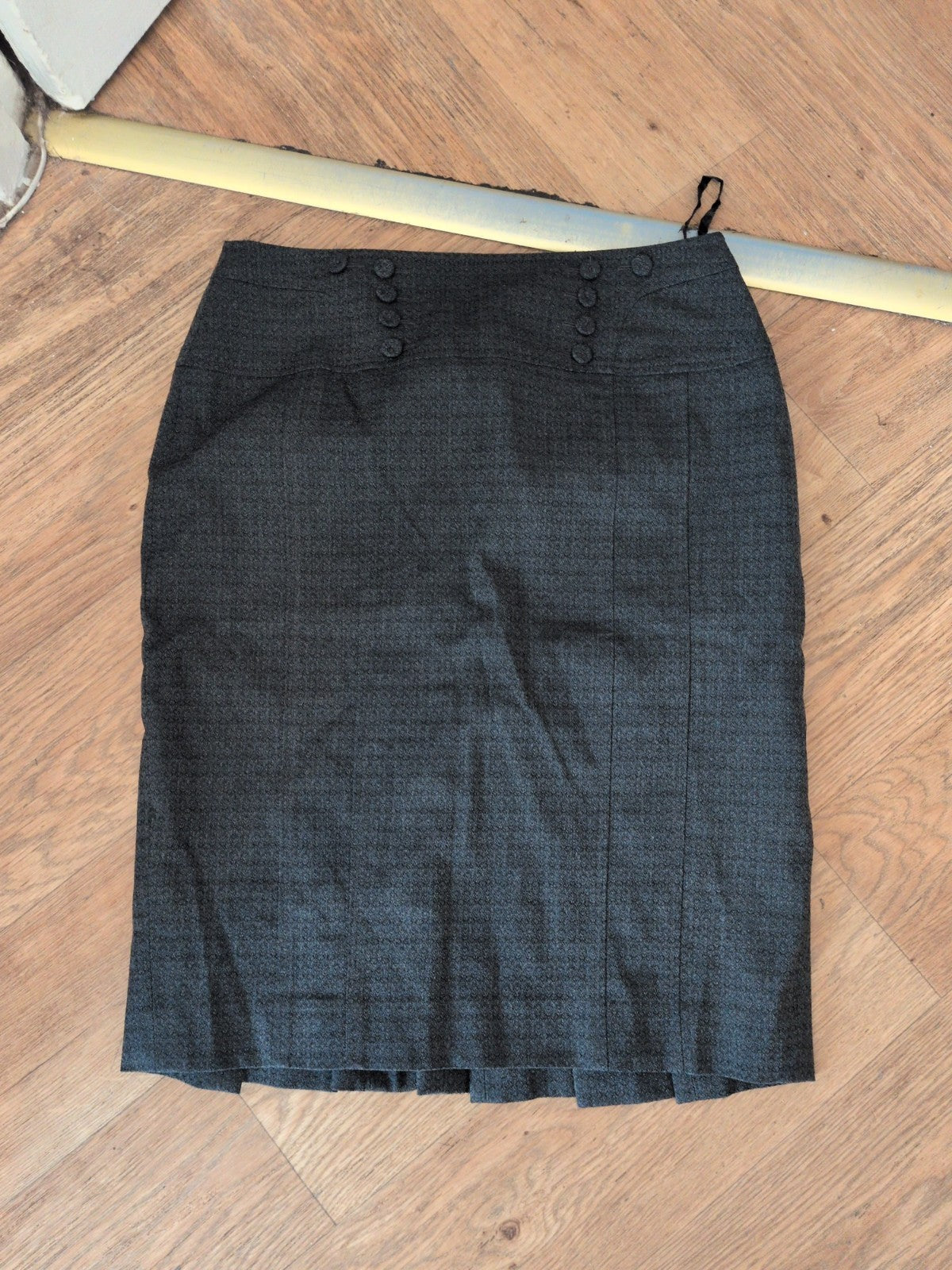 Next 10 Grey Lined Knee-Midi Skirt Smart