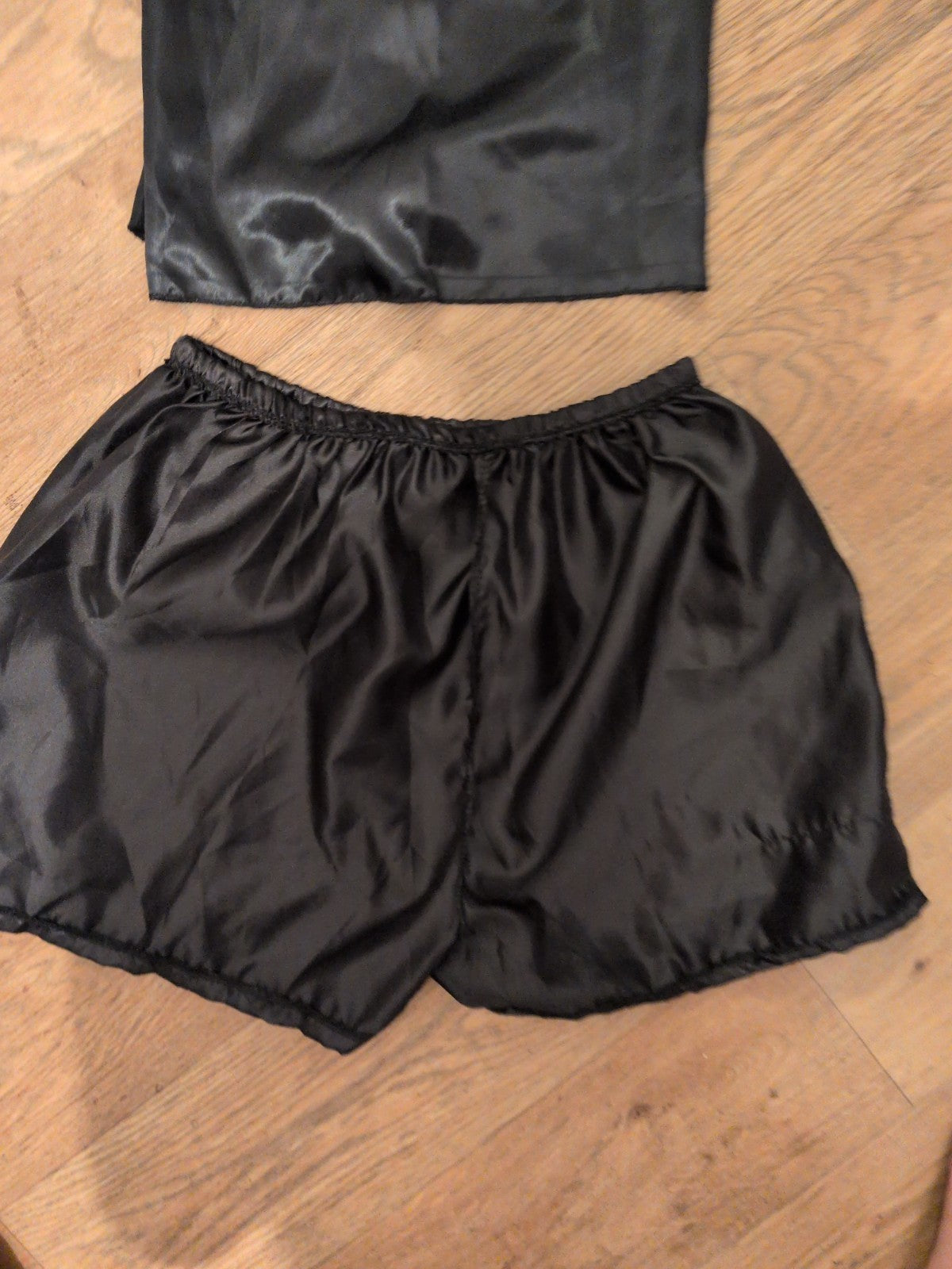 Ladies Size Medium Black 3 Piece Pyjama Set