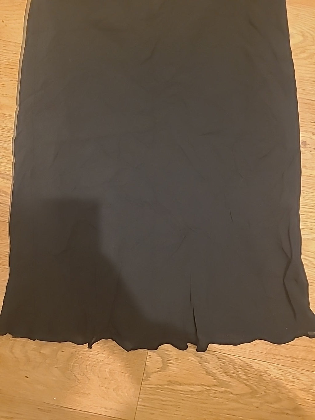 Ladies Marks And Spencer Size 12 Black 26 Inch Waist Lined 24" Length Skirt