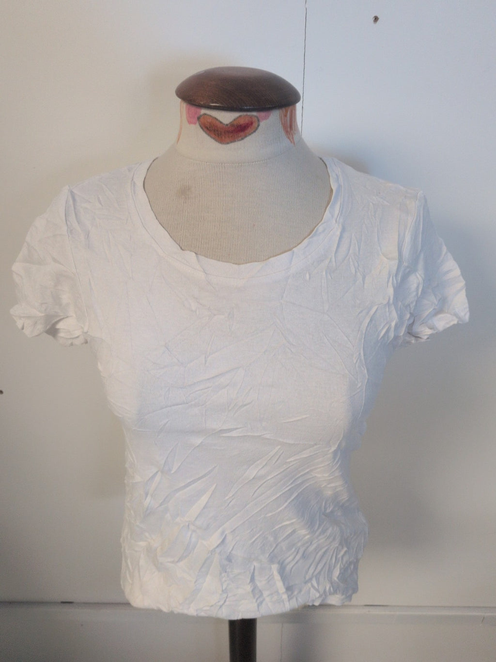Ladies Tu Size 14 White Plain Short Sleeve T-shirt