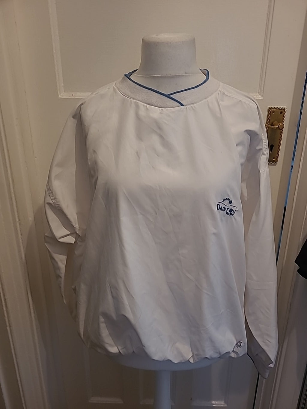 Mens Green Lamb Size XL White Dainton Jumper