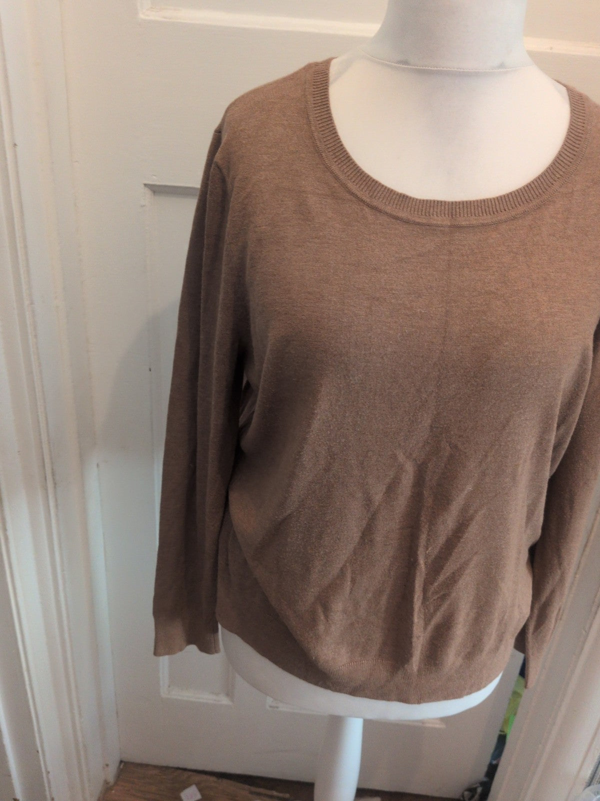 Peacocks 18 Brown Round Neck Pullover Jumper