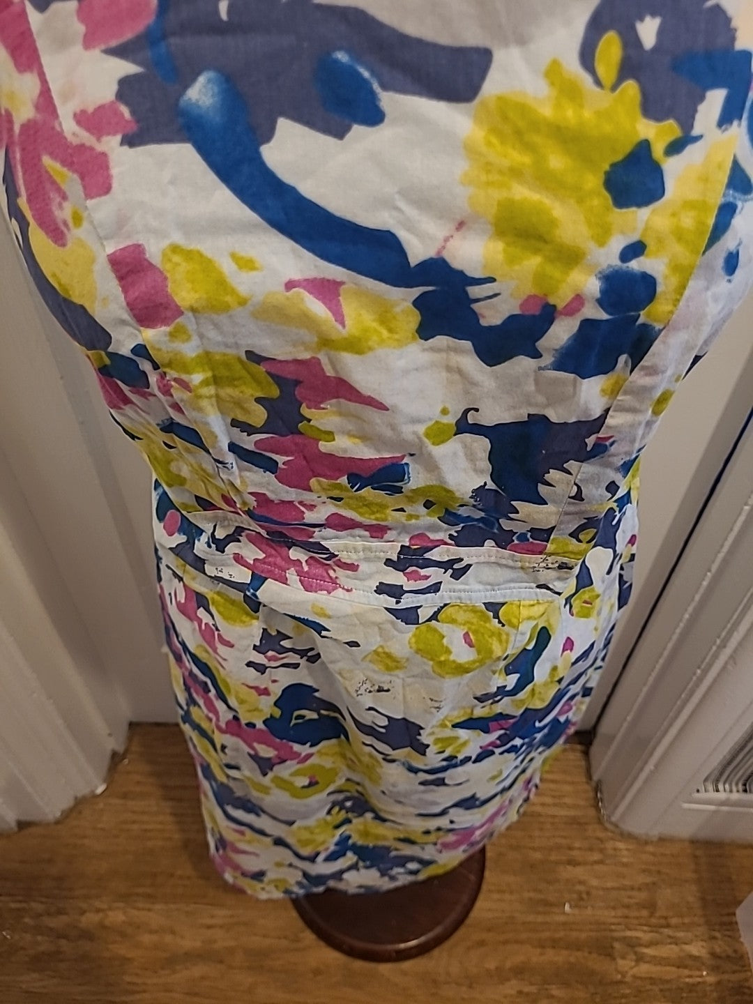 Ladies Adini Size Small Multi Coloured Sleeveless Dress