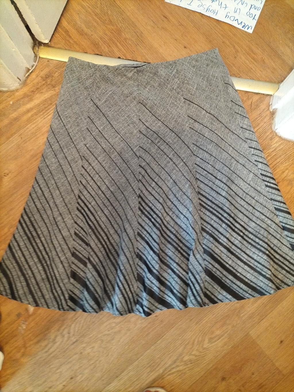 M&S Collection 18 Grey Mix Flare Skirt Length 30inch