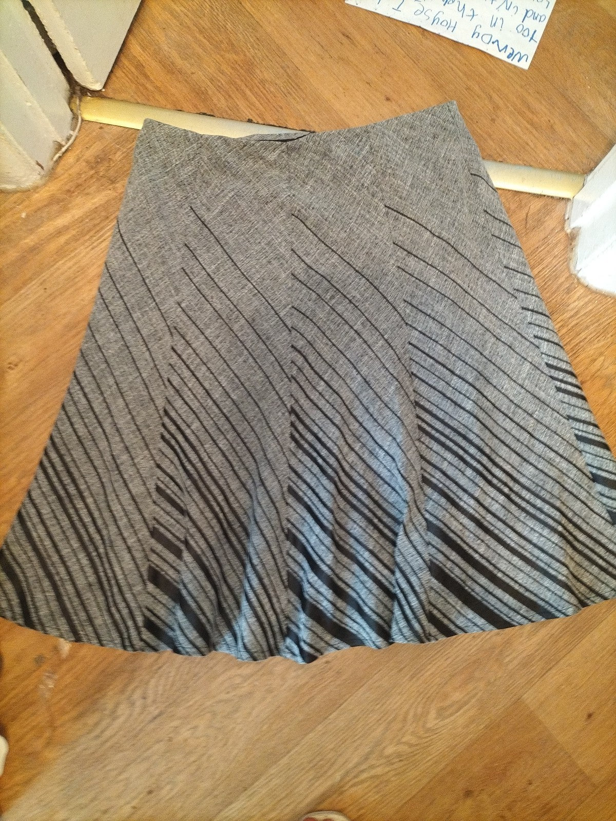 M&S Collection 18 Grey Mix Flare Skirt Length 30inch