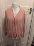 Damart 22/24 Pink Buttoned Cardigan Bobbling
