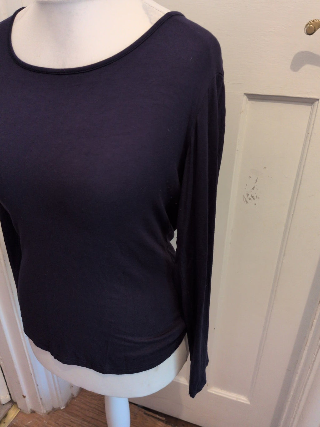 Ladies 24 Navy Long Sleeve T-shirt Blouse