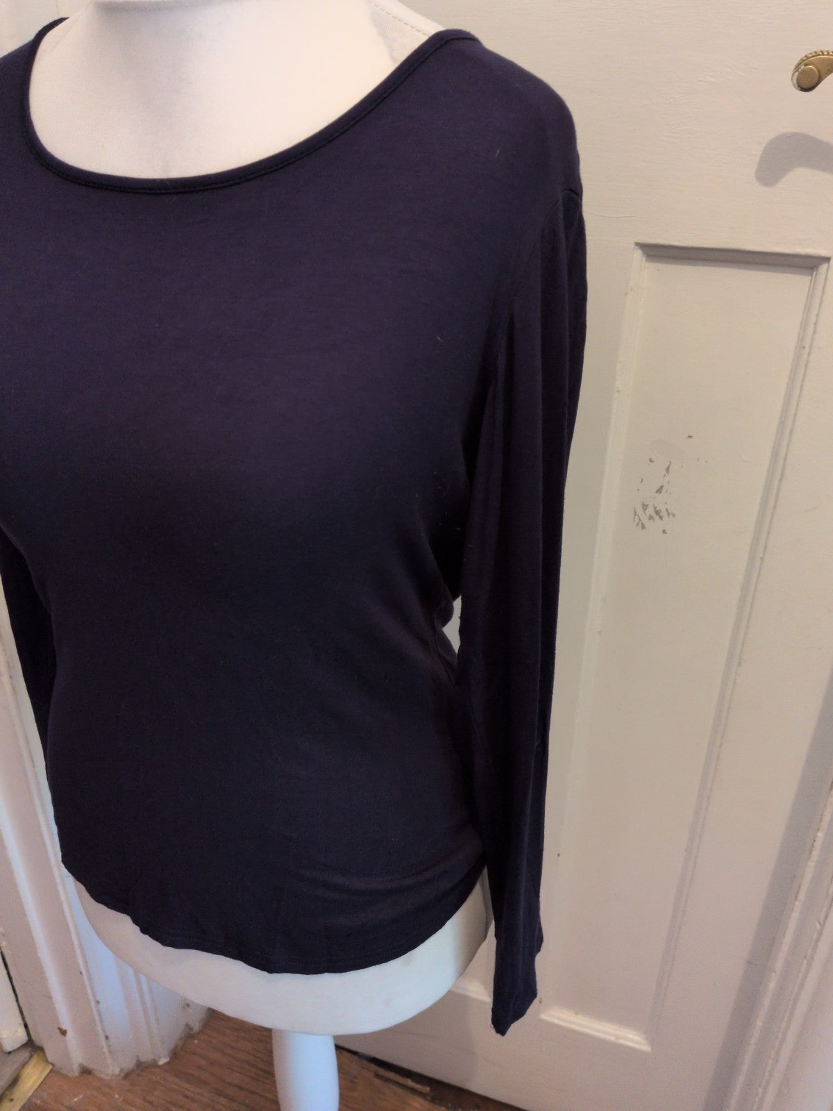 Ladies 24 Navy Long Sleeve T-shirt Blouse