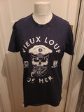 Mens Sols Size L Mavy Printed Captain Tshirt