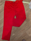 Peacocks Everyday Style 12 Red Side Zip Trousers