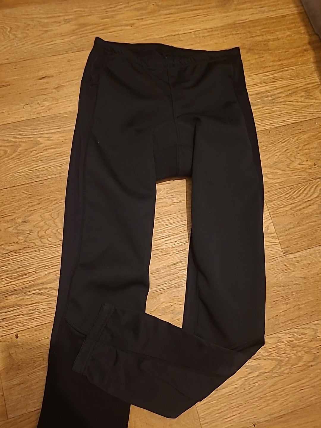 Mens Crane Size Large Black Padded Cycling Trousers