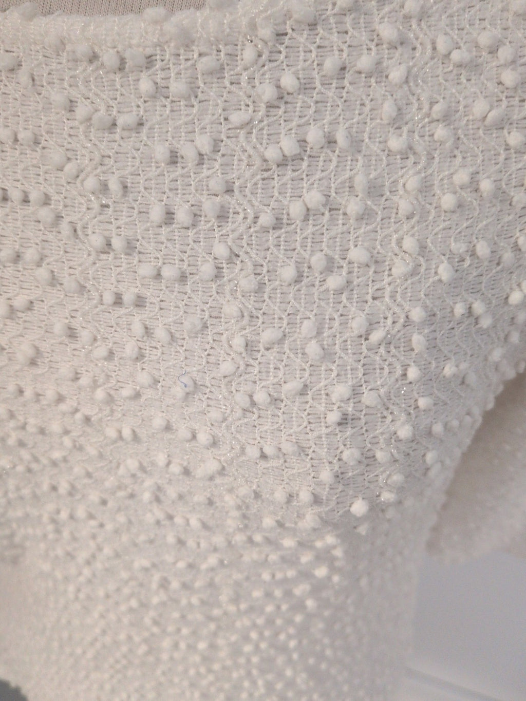 Limited Collection 14 Cream Bobble Pattern Long Sleeve Blouse