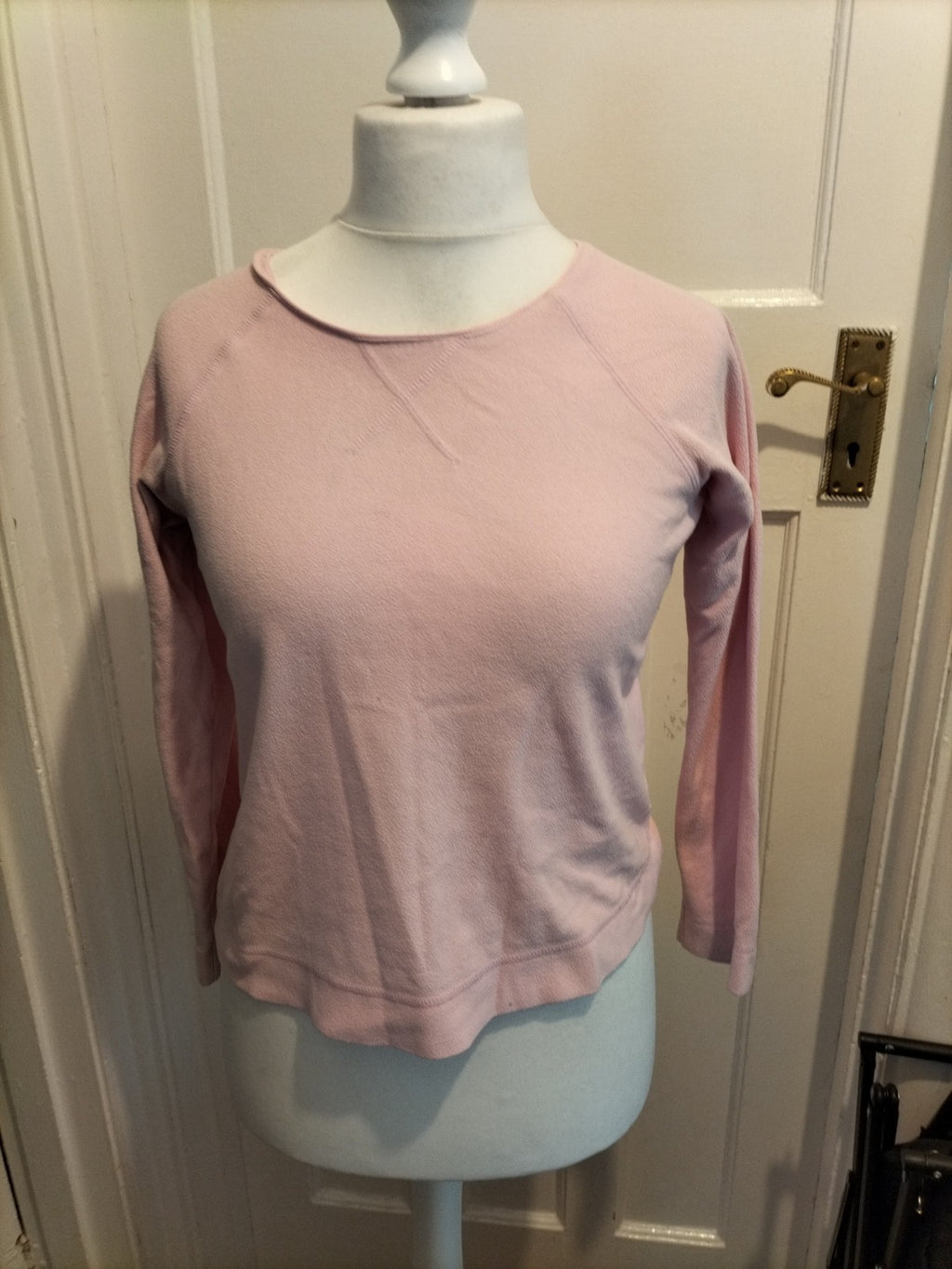 Ladies Pj Top Pale Pink Size 10-12 Evie