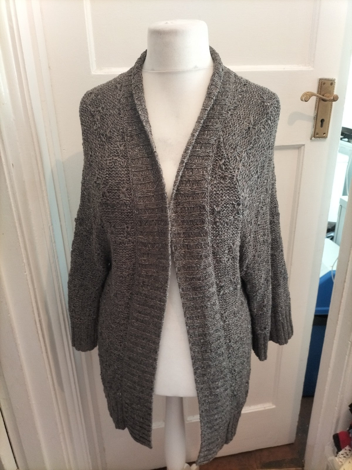 Tu 14 Grey Knitted Cardigan