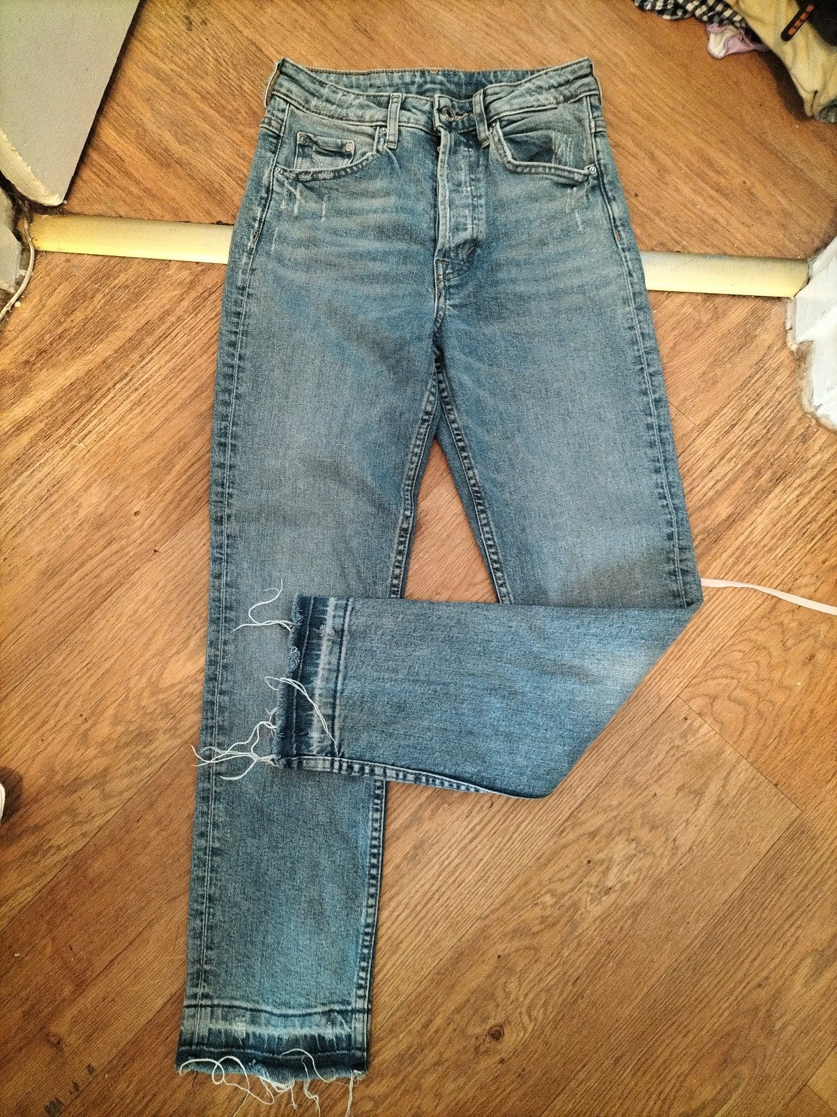 25" Ladies High Waist Vintage Slim Ankle Jeans
