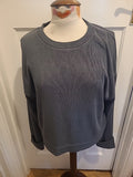 Ladies Primark Size 12-14 Grey Long Sleeved Pullover Jumper