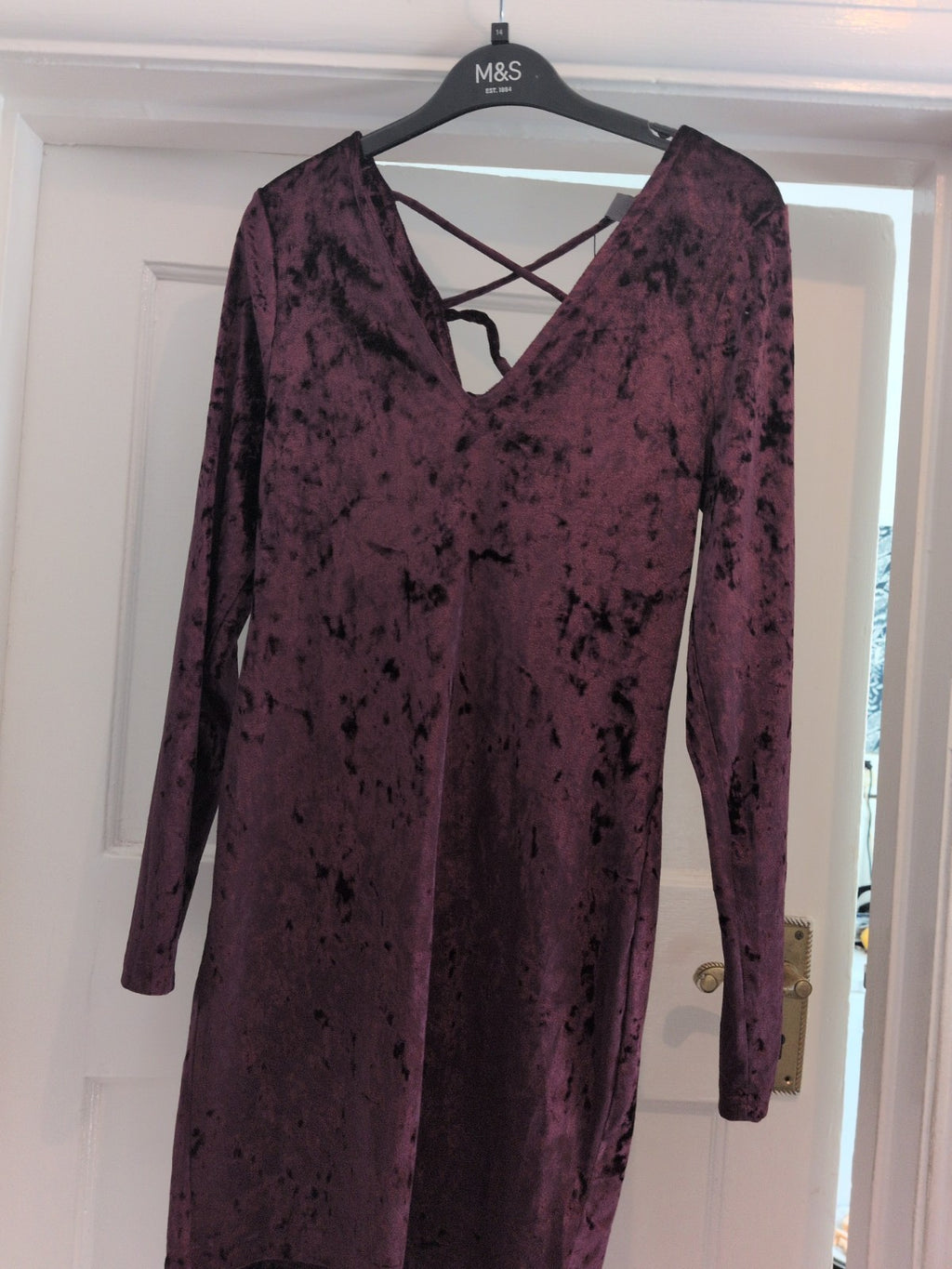 Brand New Primark 12 Purple Long Sleeve Dress