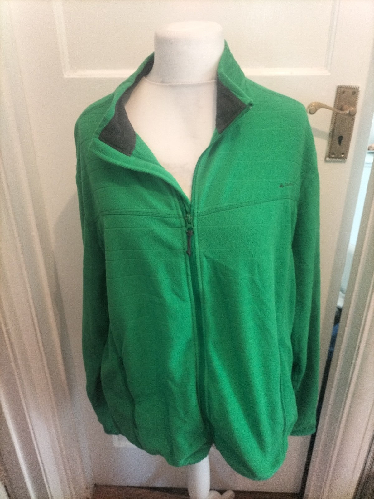 Mens Quechua Size 3xl Green Full Zip Jumper