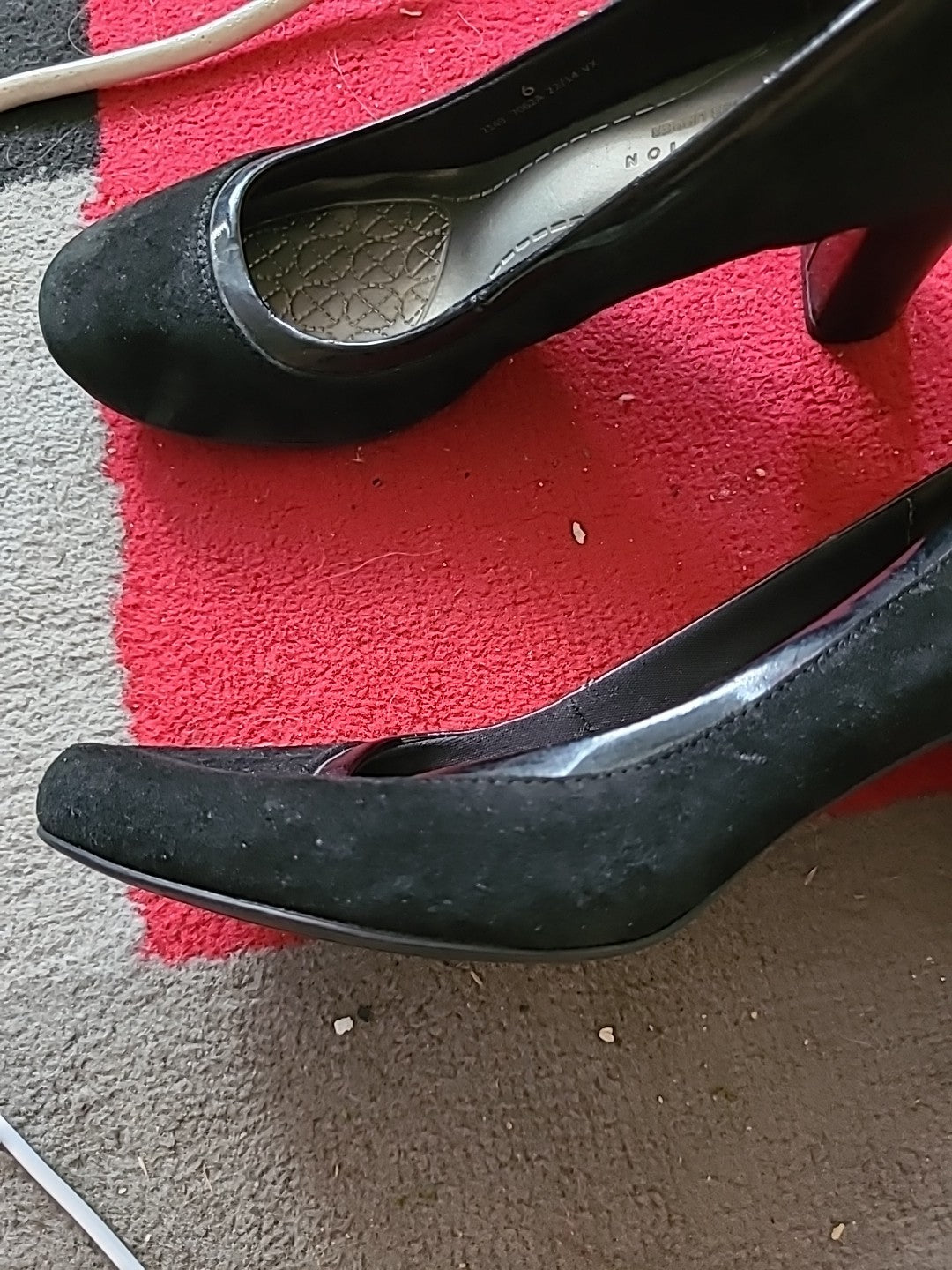 Ladies Marks And Spencer Size Uk 6 Black Leather Upper Heels