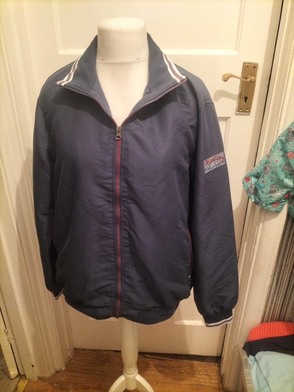 Atlas For Men Medium Navy Jacket Full Zip
