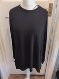 Ladies Primark Size Medium Black Long Sleeve Blouse