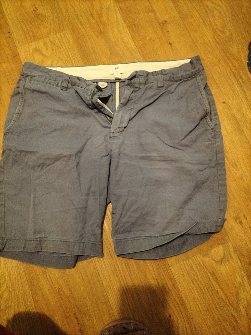 Mens H&M Size 31" Air Force Blue Chino Shorts