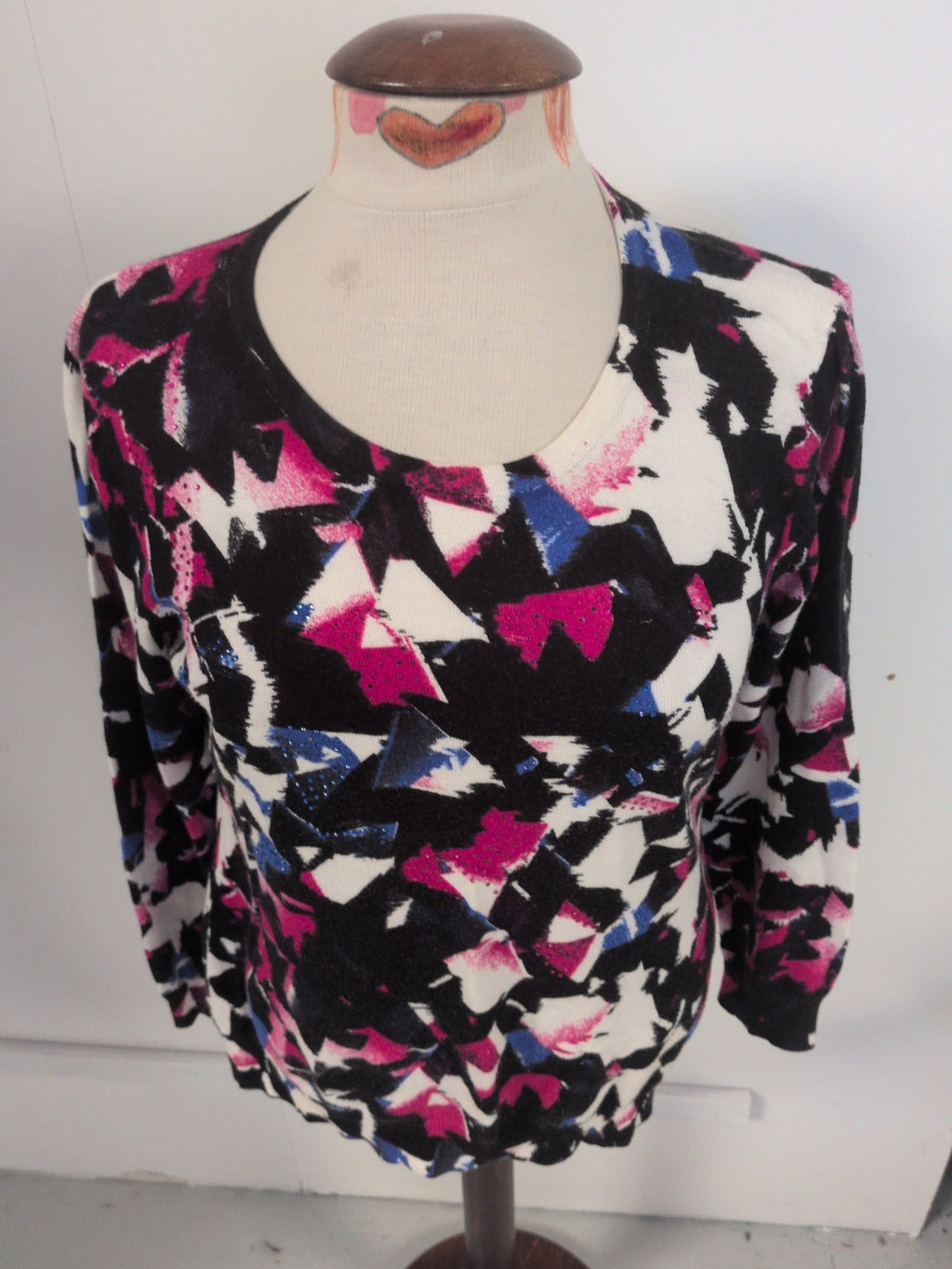 Mudflower M/L Black With Multicoloured Sequins Jumper