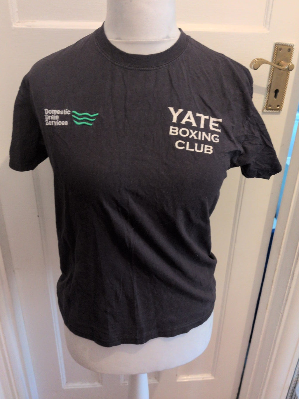 Fruit Of The Loom Medium Navy Yate Boxing T-shirt