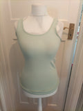 Ladies George Size 8 Pale Mint Fitted Longline Vest