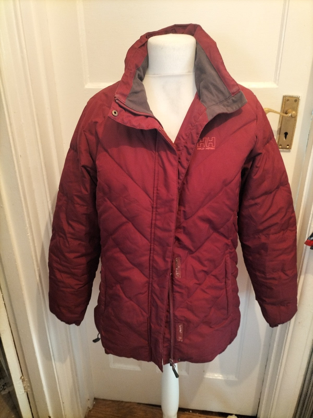 Ladies Helly Hansen Burgundy Puffer Stle Coat