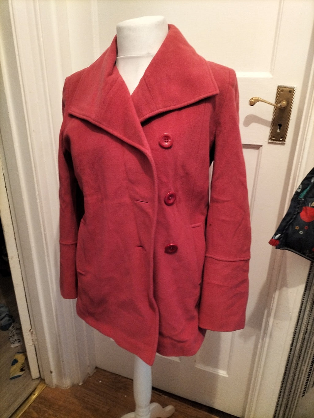 Ladies Alex&Co Size 8 Red/Pink Lined Buttoned Blazer
