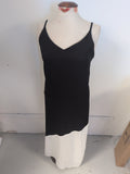 River Island 10 Black And White Sleeveless Dress