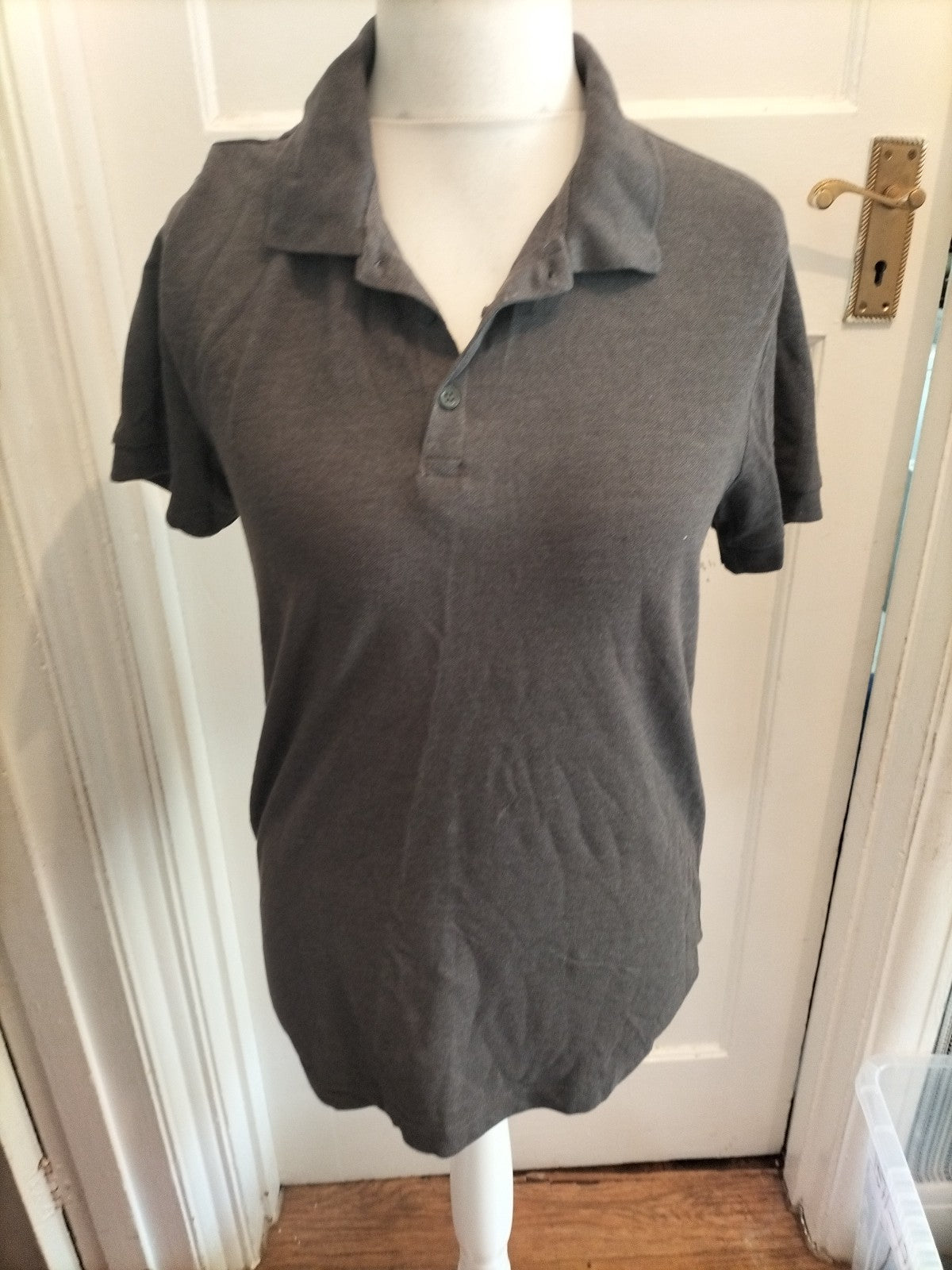 George Small Grey Short Sleeve Polo Plain