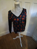 Ladies Zara Size Small Floral Long Sleeved Blouse